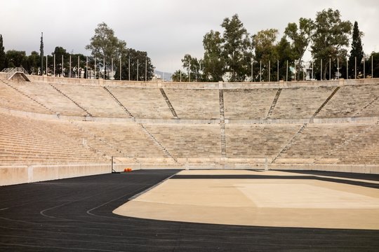 The famous Kallimarmaro (Panathenaic Stadium) where the first Olympic games were held