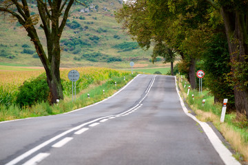 Naklejka premium Mountain road in a Tatra mountain