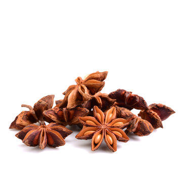 Star Anise On White Background