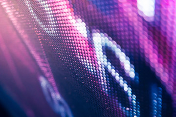 CloseUp LED blurred screen. LED soft focus background. abstract background ideal for design.