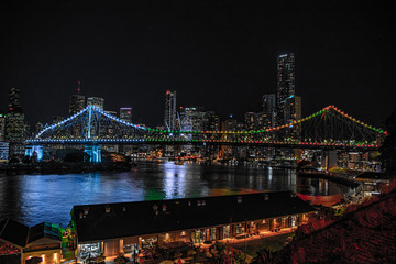 Brisbane story bridge at night