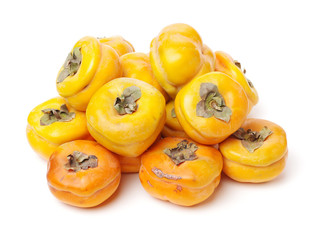 persimmon on white background 