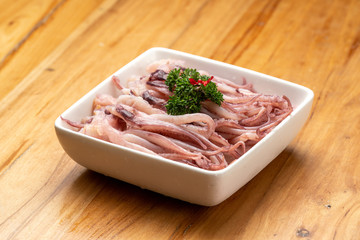 Squid must be on a plate, Chinese hot pot