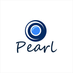 Pearl Logo jewelry Template illustration