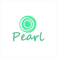 Pearl Logo jewelry Template illustration