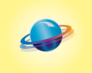  funny planet, character, vector,