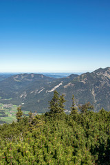 View from the Katrin. The Katrin is a mountain in Upper Austria near Bad Ischl and belongs to the Katergebirge