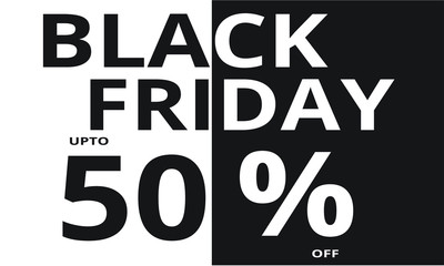 Black Friday 50% Banner Flyer Design 