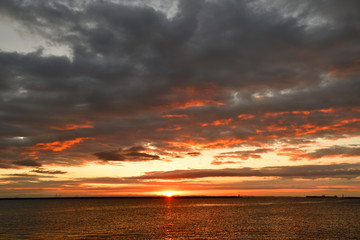 朝焼け　日の出