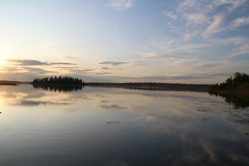Summer Evening On Astotin Lake, Elk Island National Park, Alberta