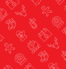 christmas icon pattern.