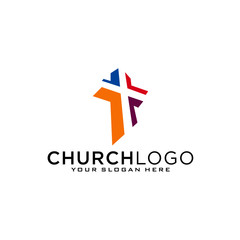 Church vector logo symbol graphic abstract template