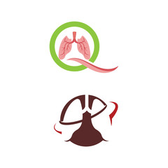 Lung Logo Template vector symbol