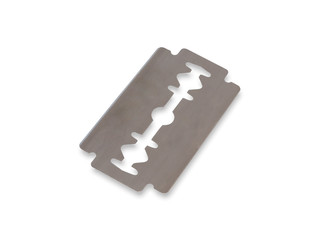 Razor blade on a white background,with clipping