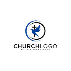 Church vector logo symbol graphic abstract template