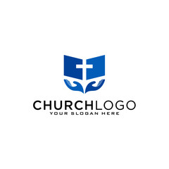 Church vector logo symbol graphic abstract template