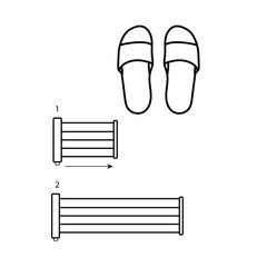 Set of vector icons with slates and clothes dryer.