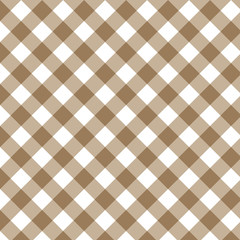 Checkered brown and white check pattern background,vector illustration