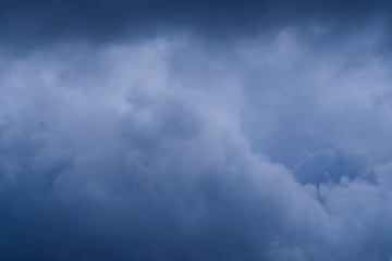 Dark dramatic sky with storm clouds  background