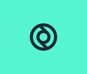 Circle technology Logo icon vector template