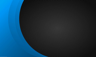 Blue circle with black pattern background