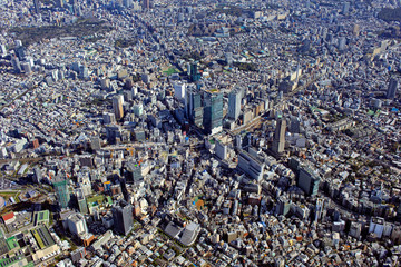 渋谷上空／都市風景