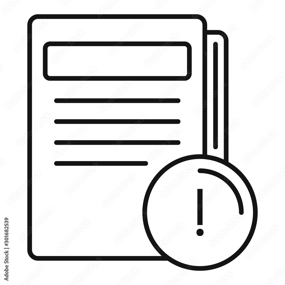 Poster file folder icon. outline file folder vector icon for web design isolated on white background