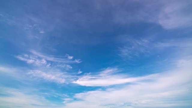 4K-time lapse of blue sky and clouds in summer season,Good weather day clouds sky background	