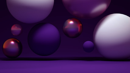 Elegant minimalism geometry background. 3d illustration, 3d rendering.