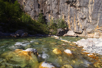 Naklejka premium The Valbona River in Albania
