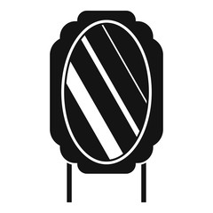 Table mirror icon. Simple illustration of table mirror vector icon for web design isolated on white background