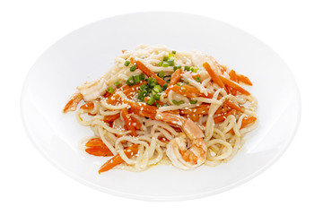 Traditional asian food. Isolated on a white background.