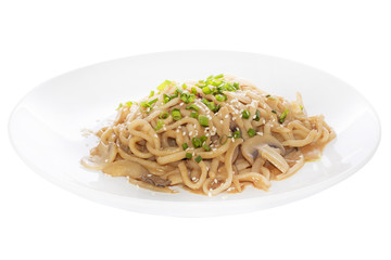 Traditional asian food. Isolated on a white background.