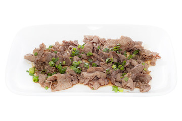 Traditional asian food. Isolated on a white background.