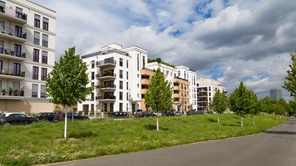 Frankfurt am Main, Germany , Europaviertel ( European quarter)  : new residential quarter