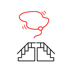 Set of simple icons with lasso and ladder