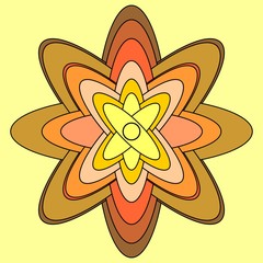 design abstract floral patterns that are arranged evenly.