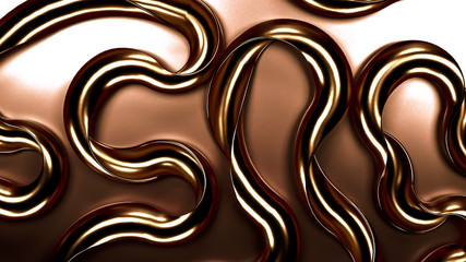 Elegant minimal background. 3d illustration, 3d rendering.