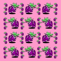 seamless pattern with grape.