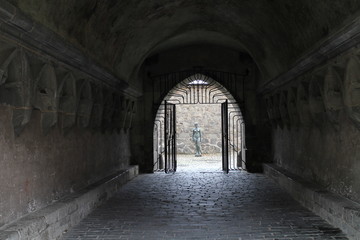 Obraz premium Corridor in Zvolen castle in baroque style, Zvolen, Slovakia