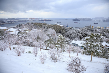 雪の日の長崎