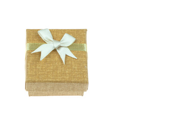 Gift box isolated on the white background.