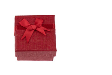 Gift box isolated on the white background.