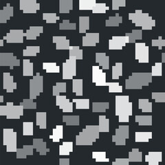 Grey American Football ball icon isolated seamless pattern on black background. Vector Illustration