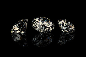 Diamond, Jewel, Gemstone, Black Background