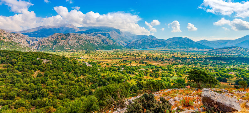 Lassithi plateau on the island of Crete in Greece