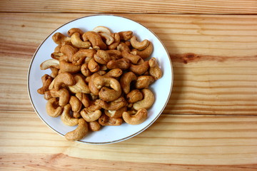 Fototapeta premium baked cashew nuts.