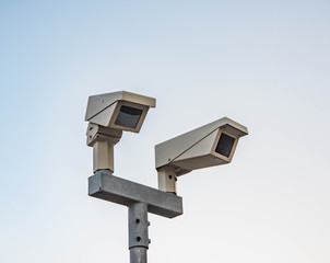 CCTV camera watching 24/7 for security and crime offenders 