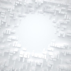 white abstract background with squares