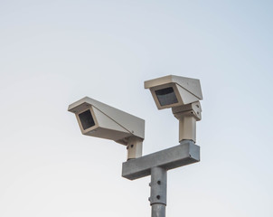 CCTV camera watching 24/7 for security and crime offenders 